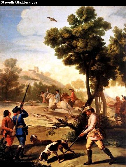 Francisco de goya y Lucientes The Quail Shoot